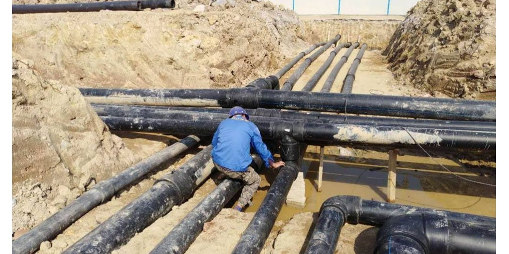 供应pe给水管，钢丝网骨架复合管于镇江台佳空调厂房建设